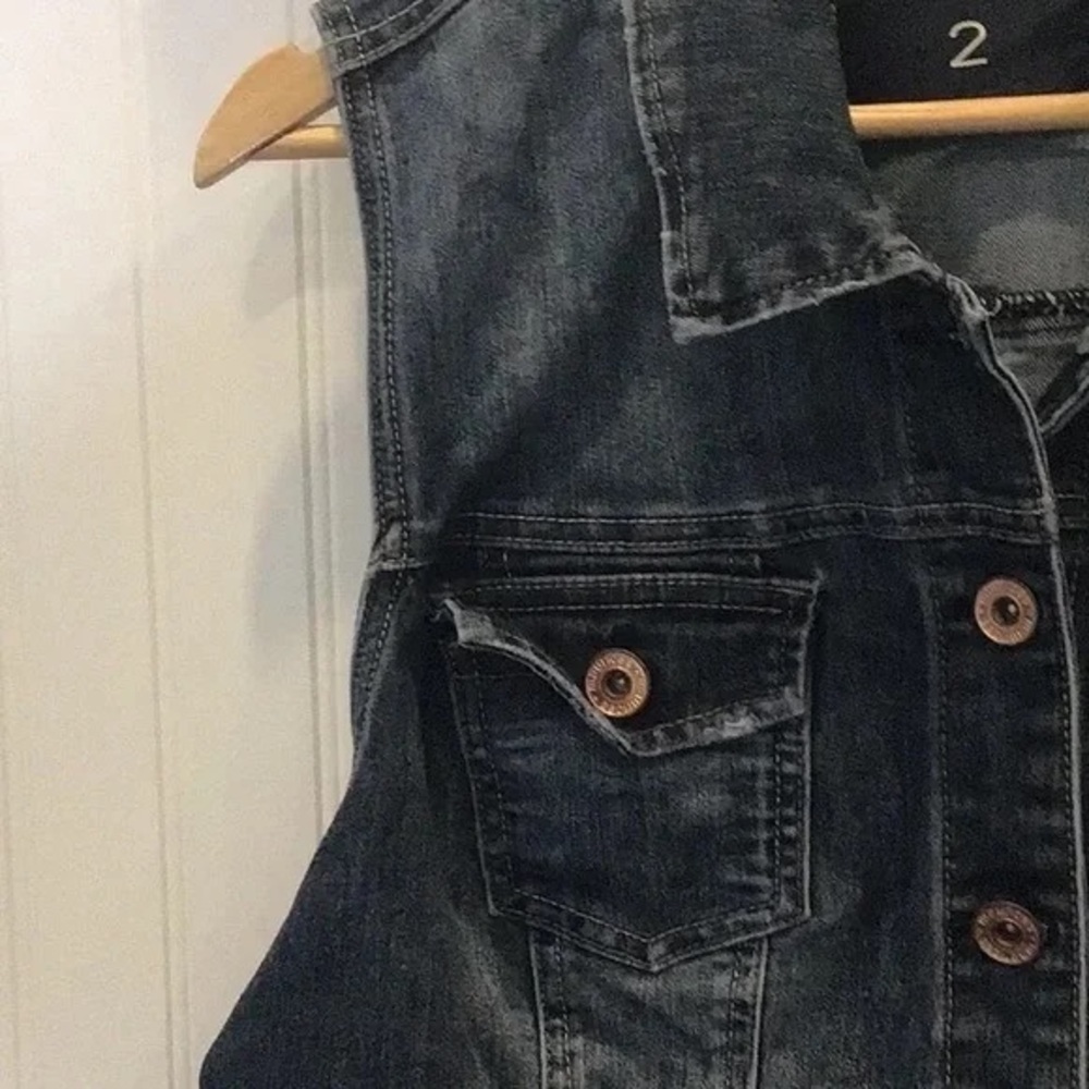 Maurice’s | Denim Vest Boho Size Small - Picture 5 of 9